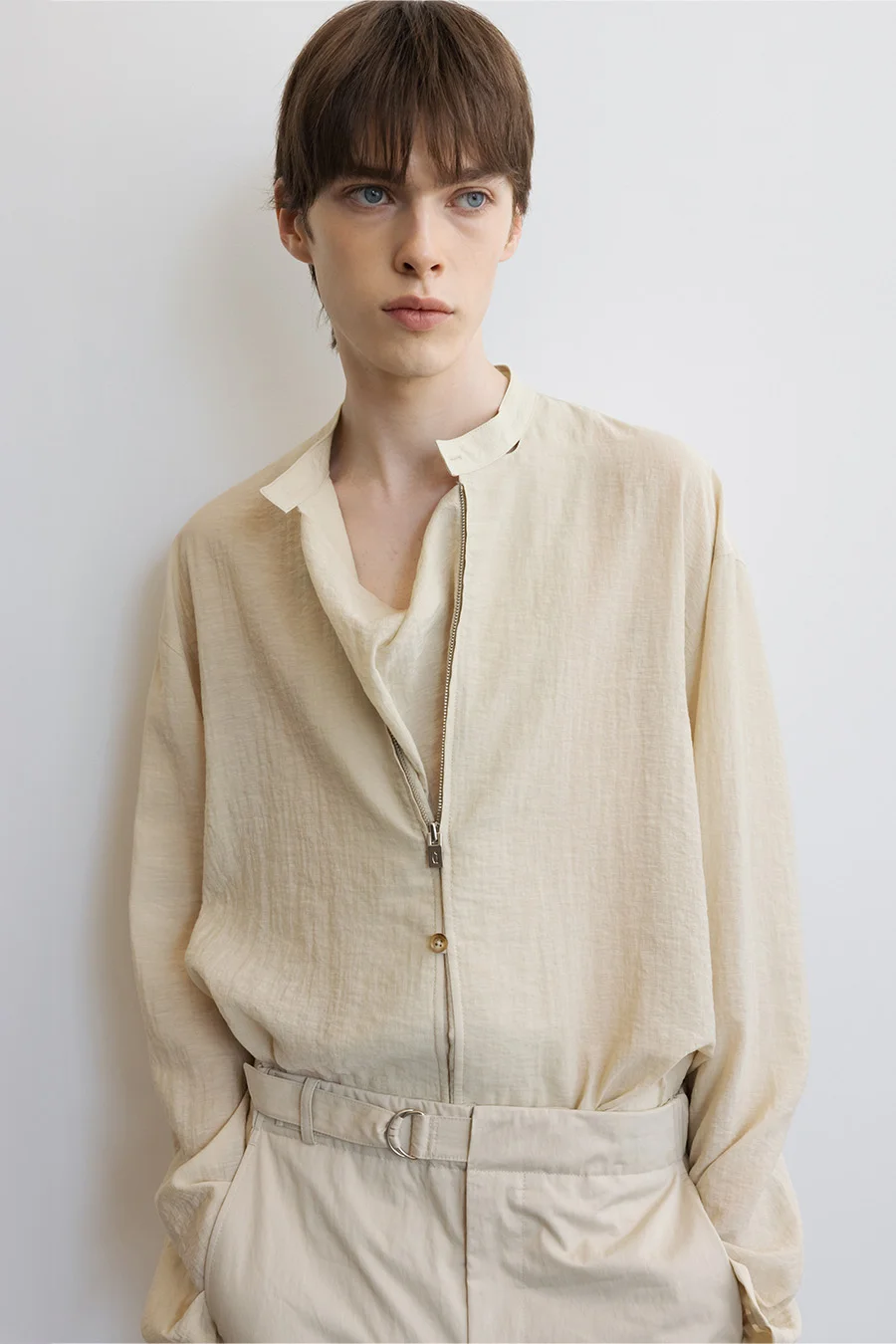 STAND COLLAR SHIRT