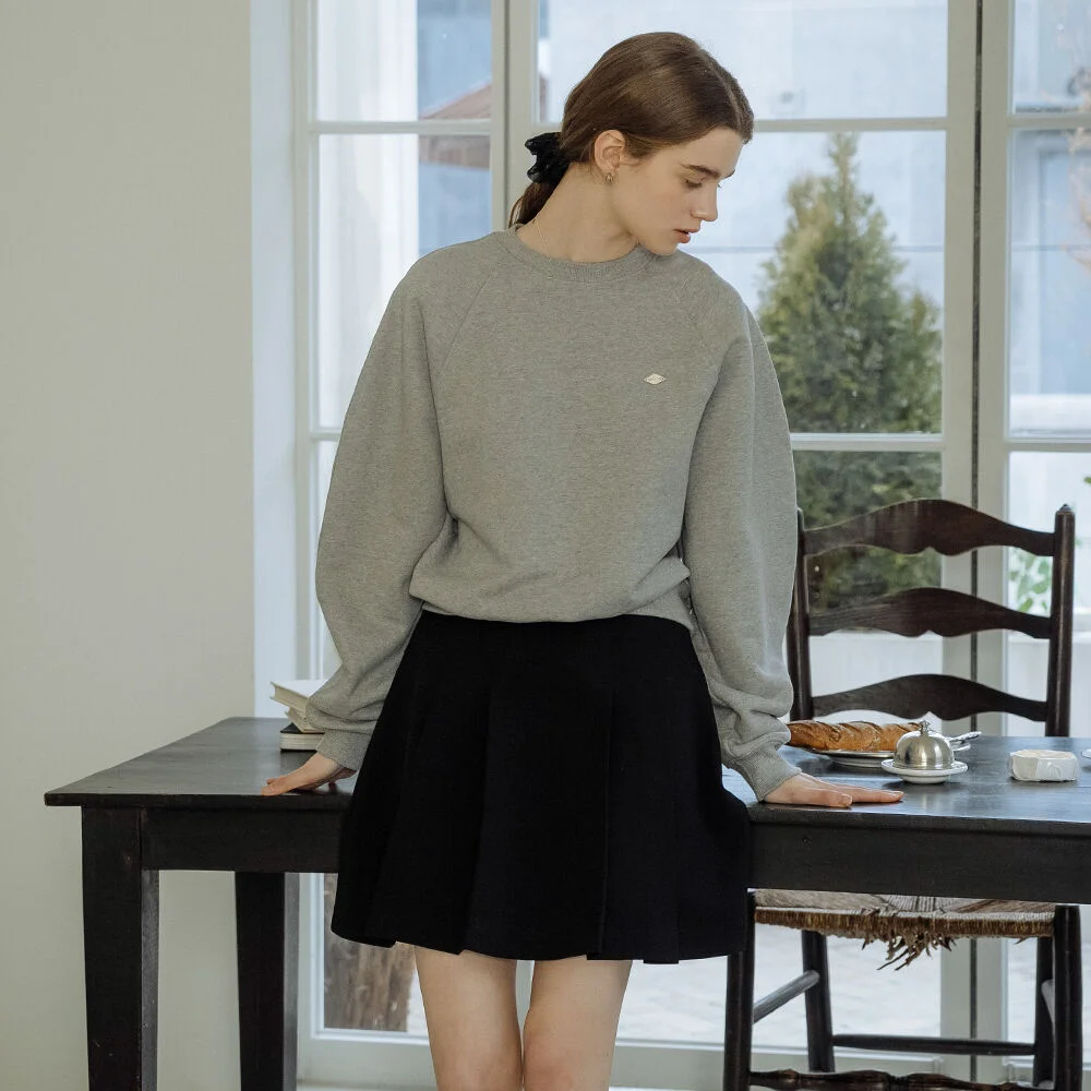 Ballon sleeve comfy sweatshirt_Gray
