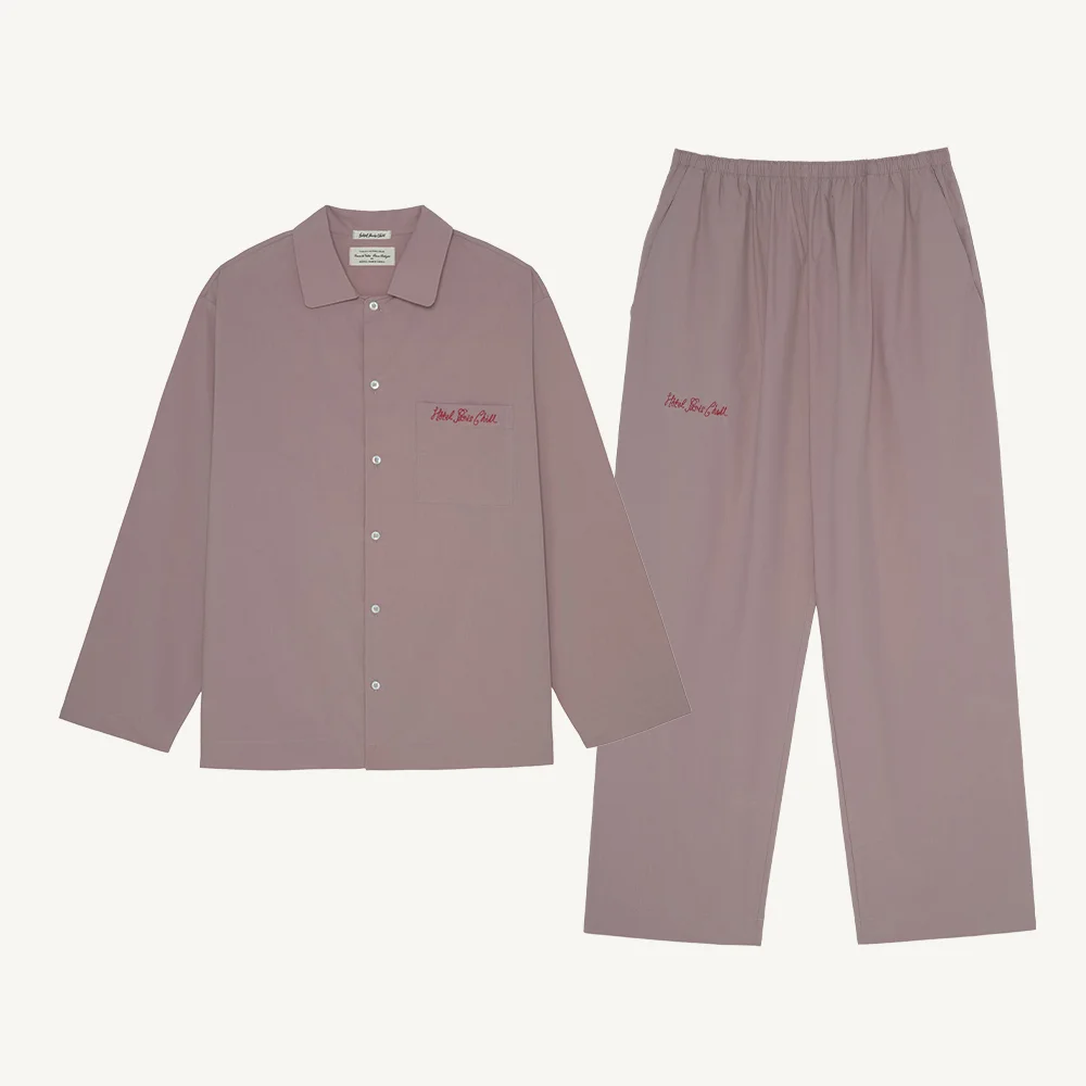 高密度 純棉 Potique Pajama Set (Cocoa Berry)