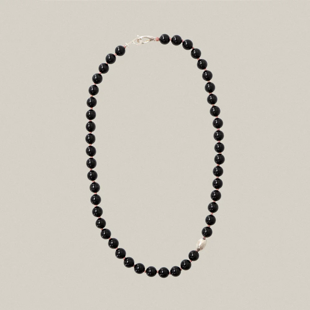Black Pebble Necklace