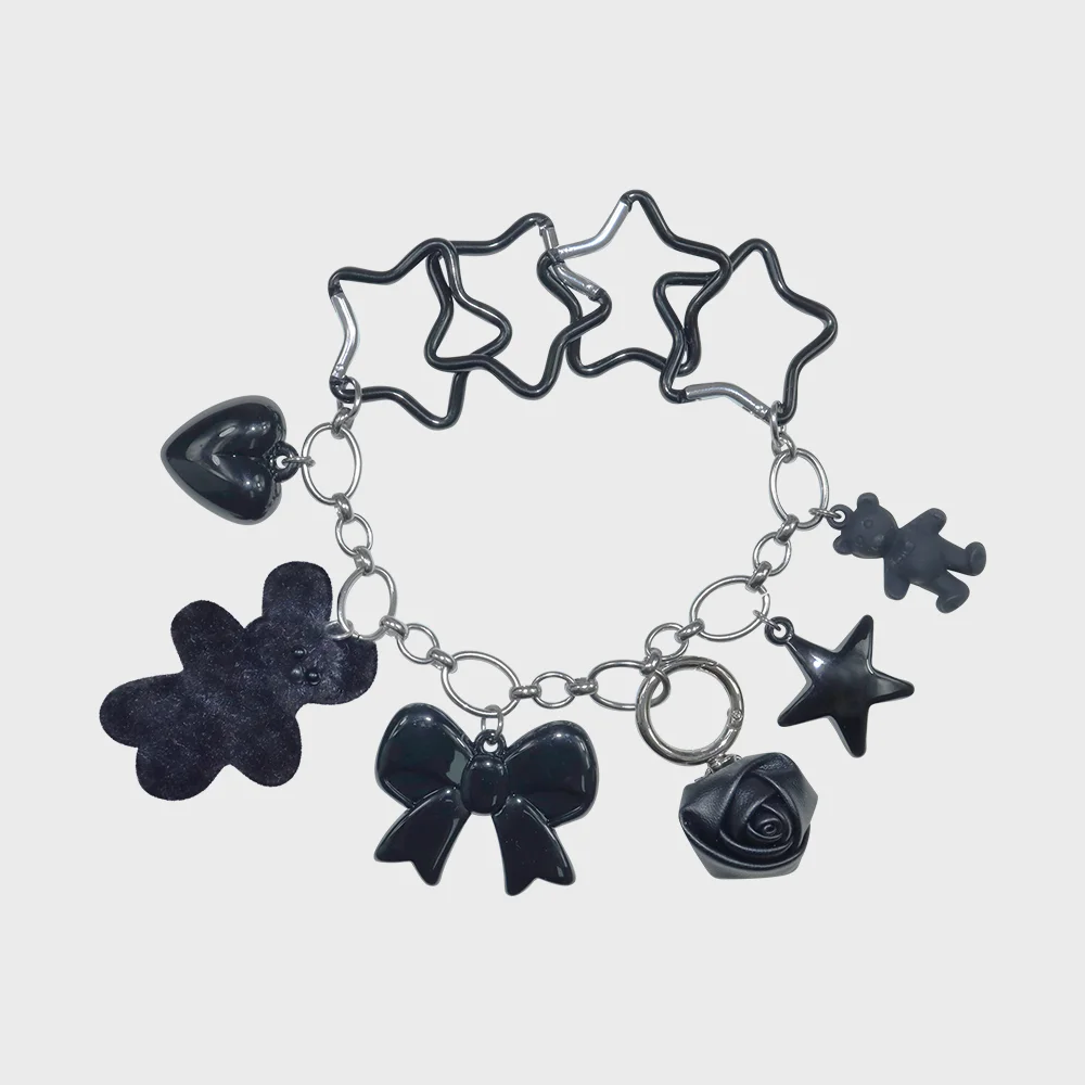 DIY black universe necklace