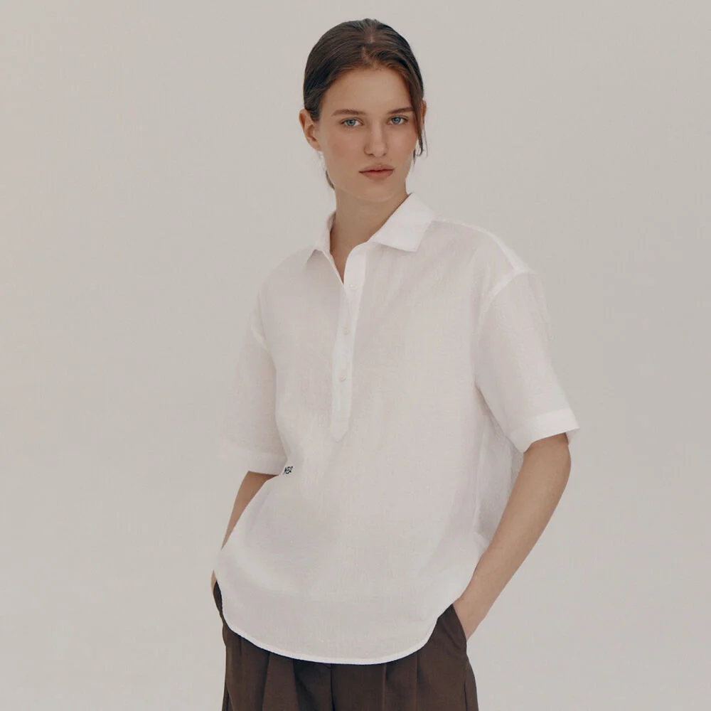 Half-short shirt (Ivory)