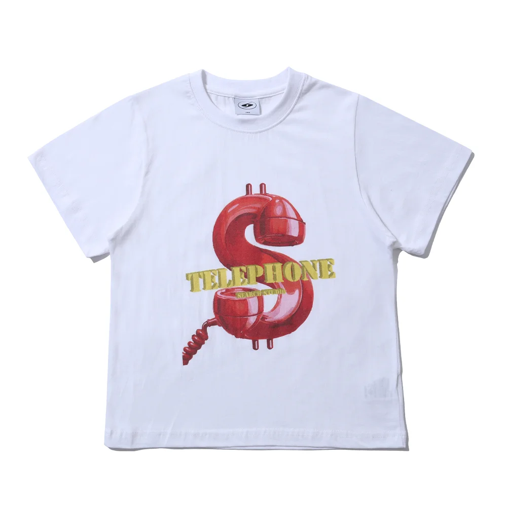 Telephone 短版上衣 白色