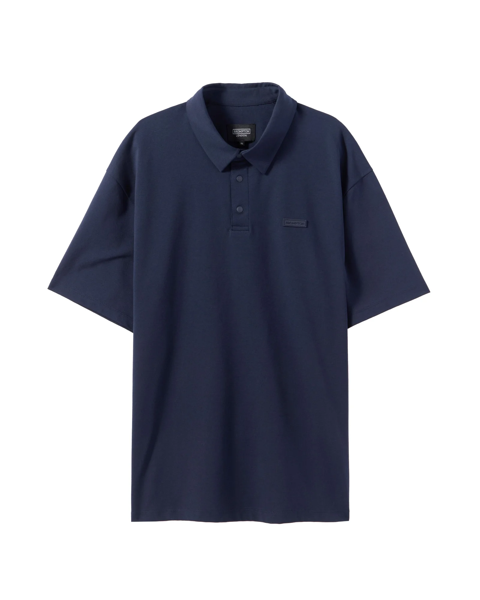 SUPIMA STRETCH COLLAR T-SHIRT - NAVY (P242UPL120)