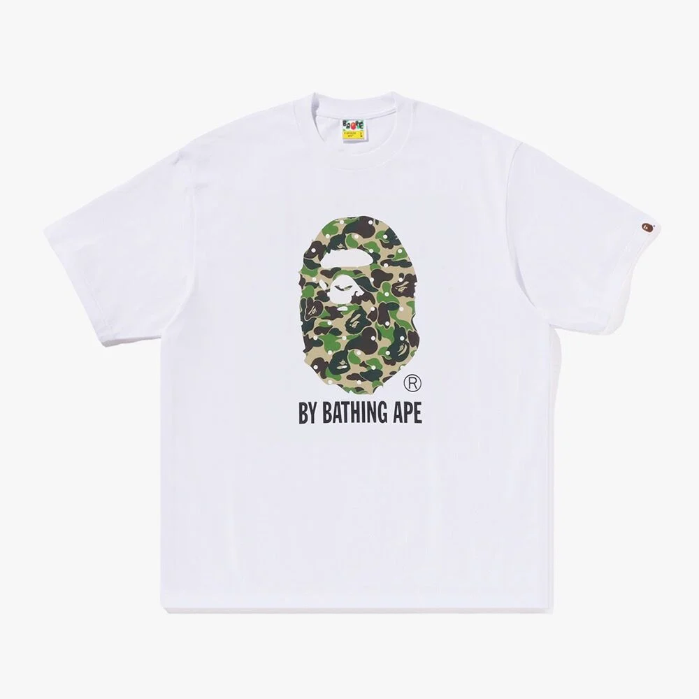 ABC 圓點 迷彩 BY BATHING APE 寬鬆 剪裁 T恤(M) WHITE