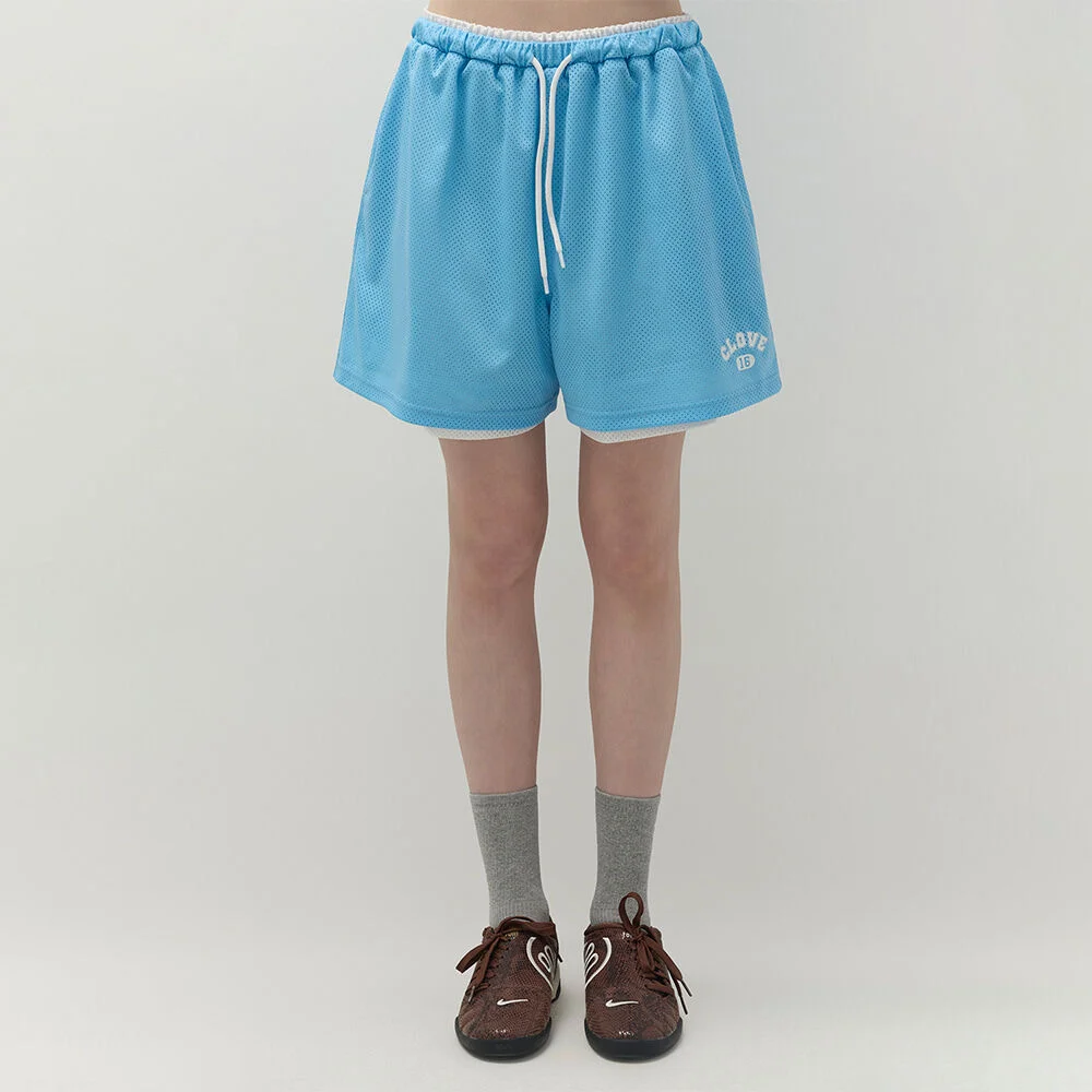 Mesh Banding Shorts (Sky Blue)