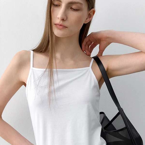 ESSENTIAL SQUARE SLEEVELESS TEE(T-6821)