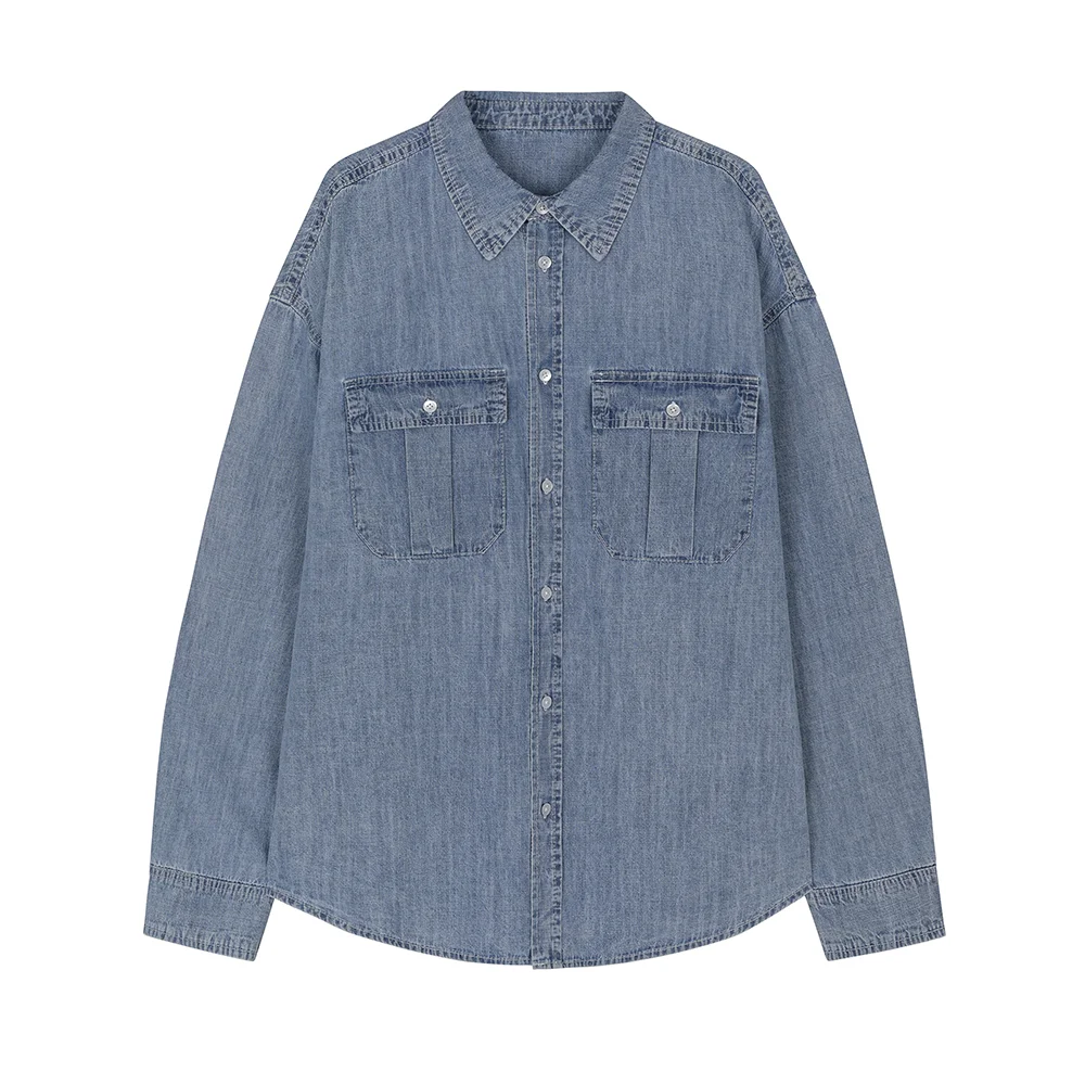 Denim Work Shirts DCSH007LightBlue