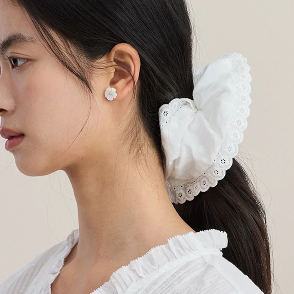 Lace Cloud Scrunchie