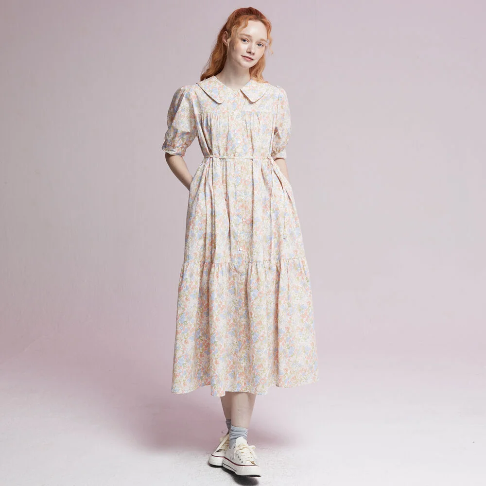 Pure Shirt One-Piece Pink