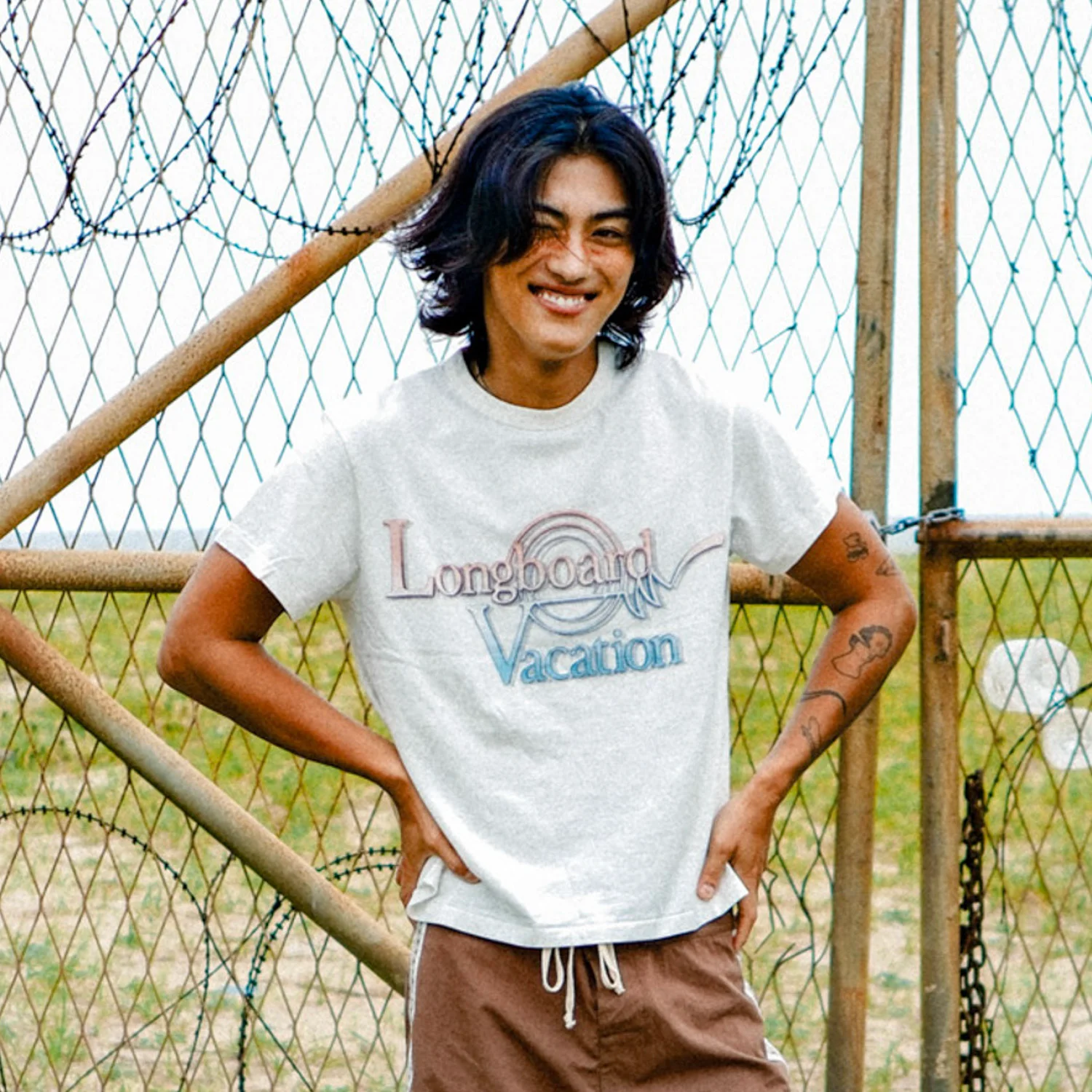 Longboard Vacation S/S Tee, White