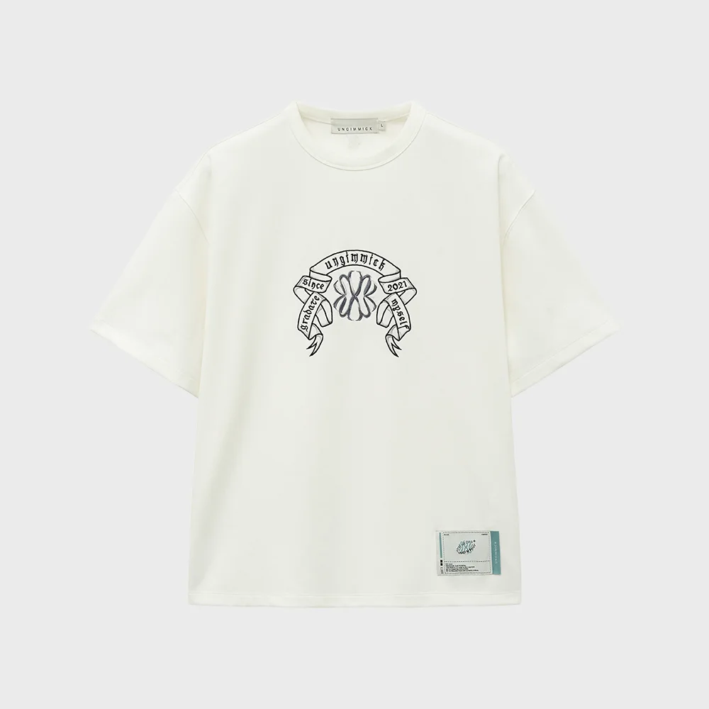 RIBBON SYMBOL T-SHIRT (WHITE)