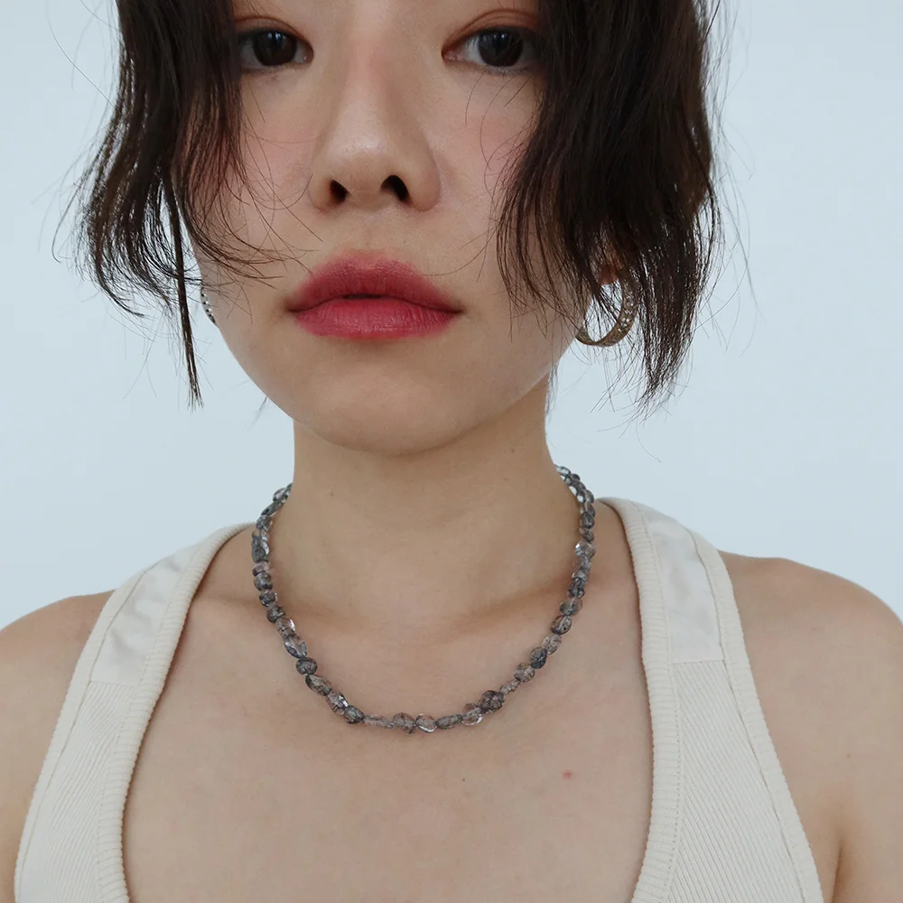 925silver Dyed Quartz Necklace / 2color
