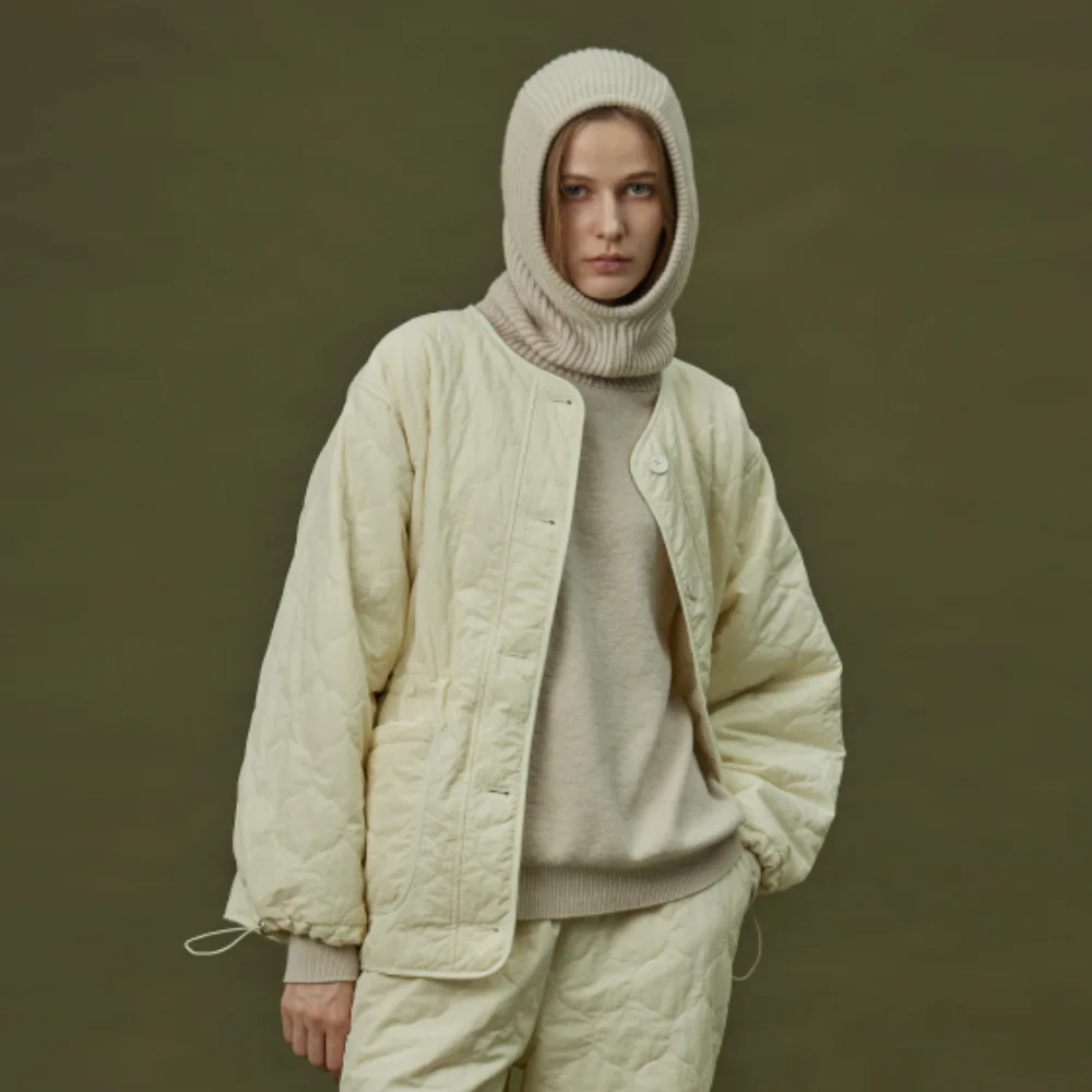 HOODIE KNIT_milktea (women)