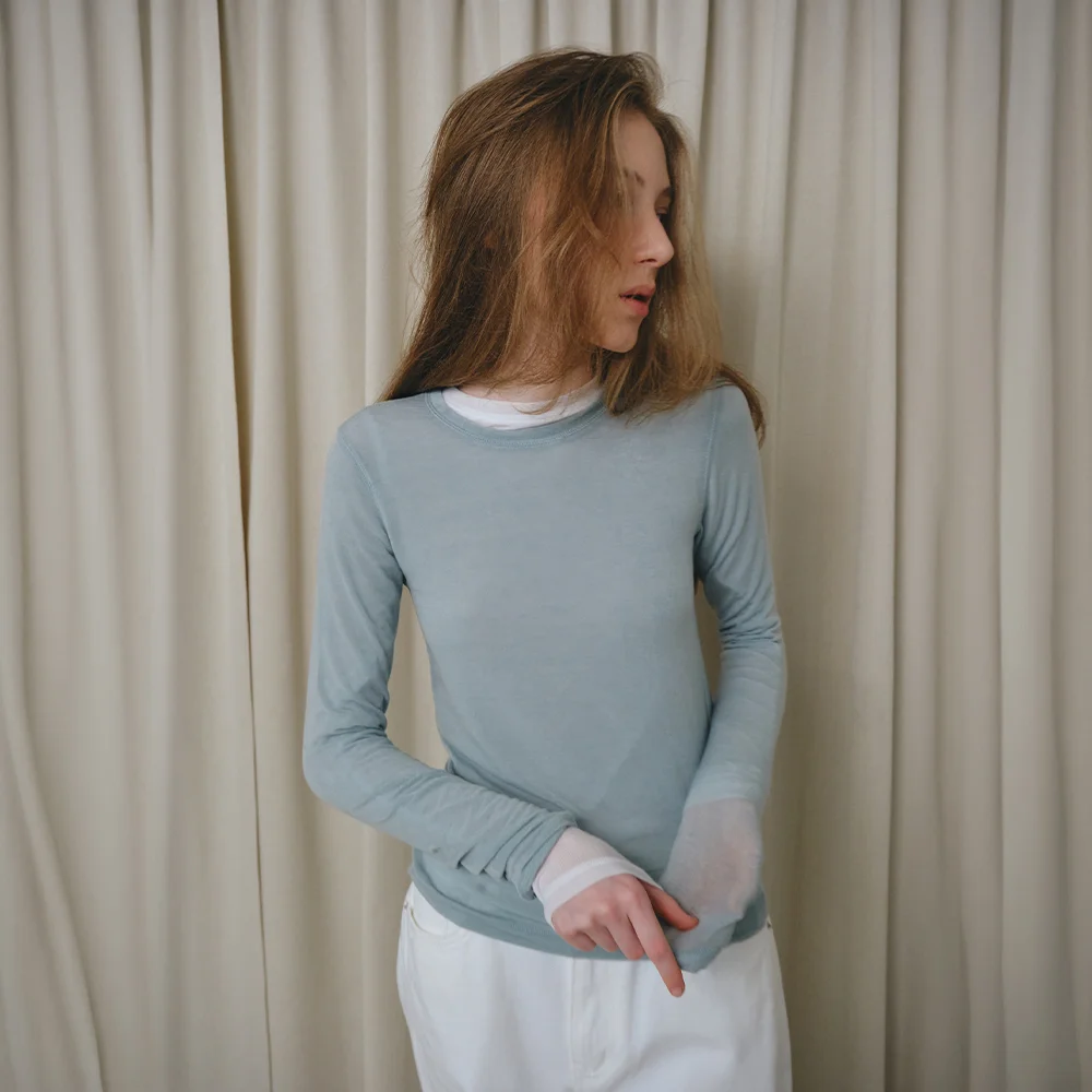 soft sleeve tee - mint
