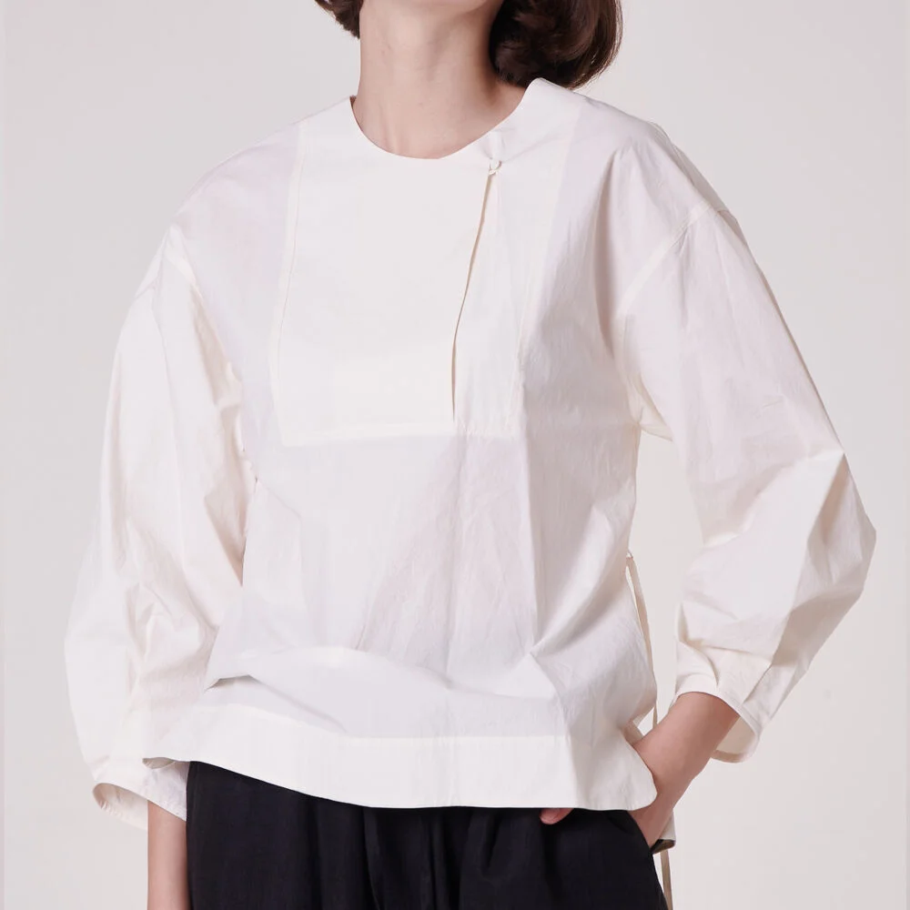 layer blouse _cream ivory