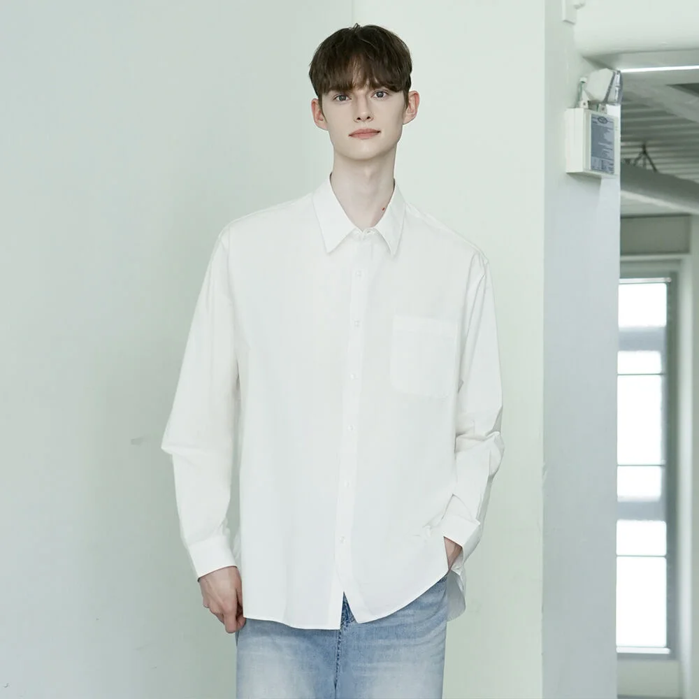 DM1023 SOLID COTTON SHIRTS_IVORY