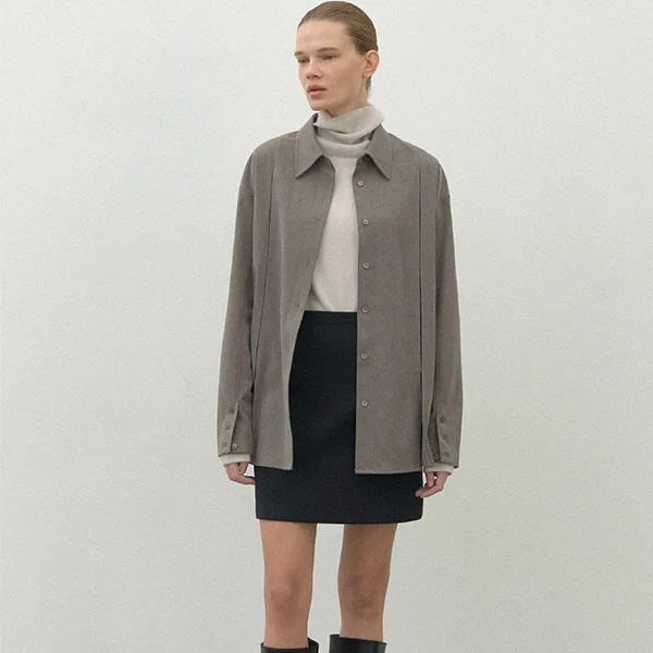 WARM TOUCH LOGO MINI SKIRT(SK-5012)