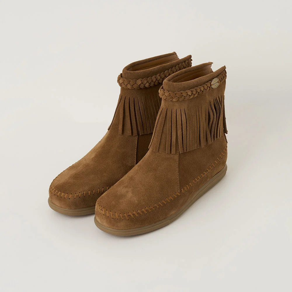 TASSEL MID BOOTS (CAMEL)