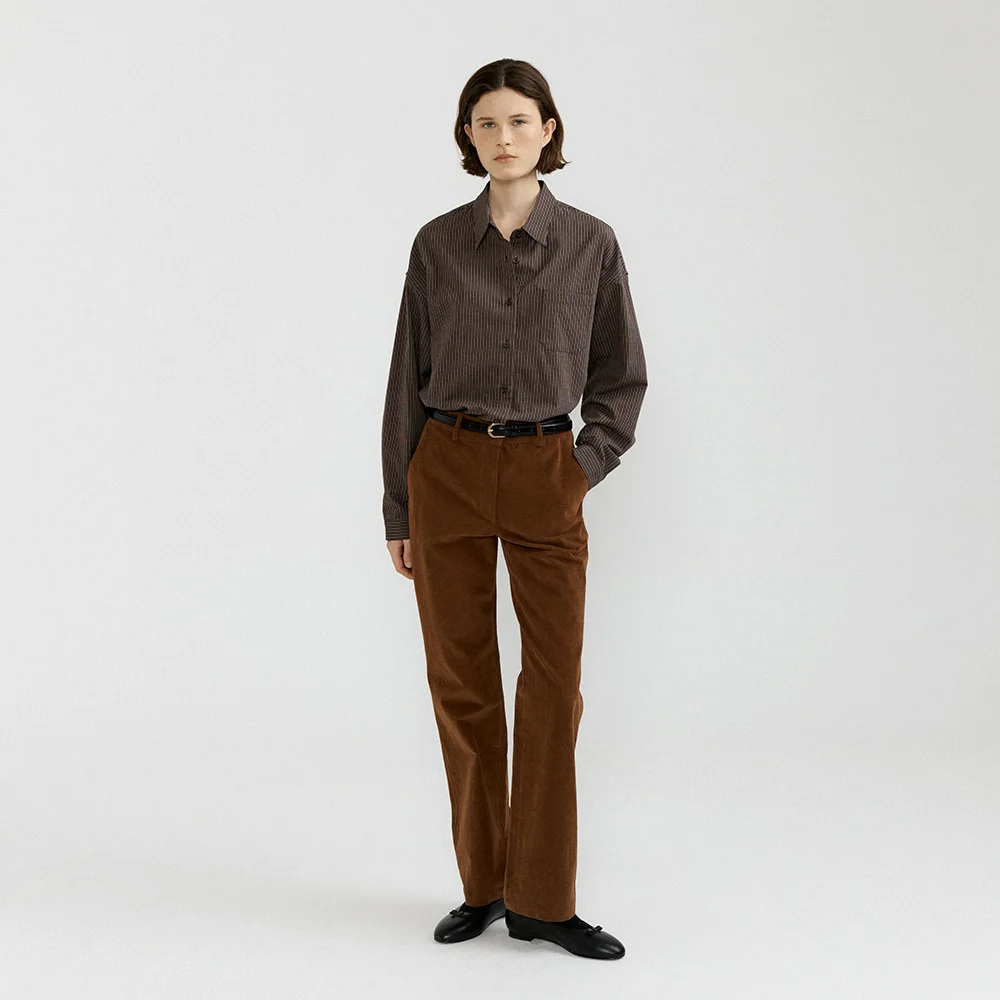 Tate Corduroy Pants (Brown)