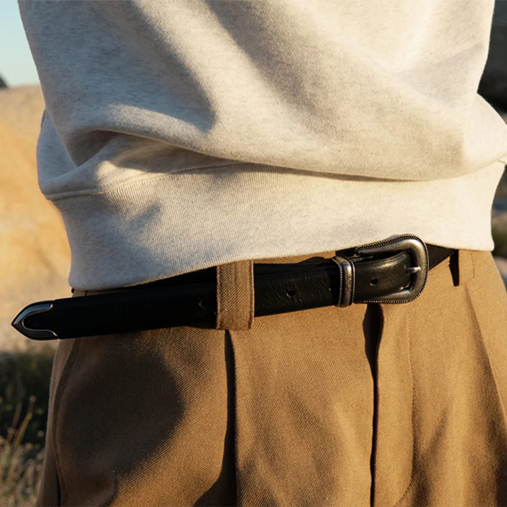 VINTAGE WESTERN BELT (BLACK)