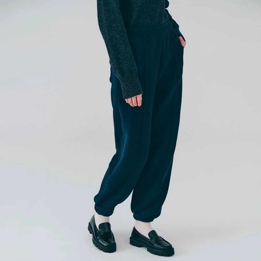 Fleece jogger pants (Navy)
