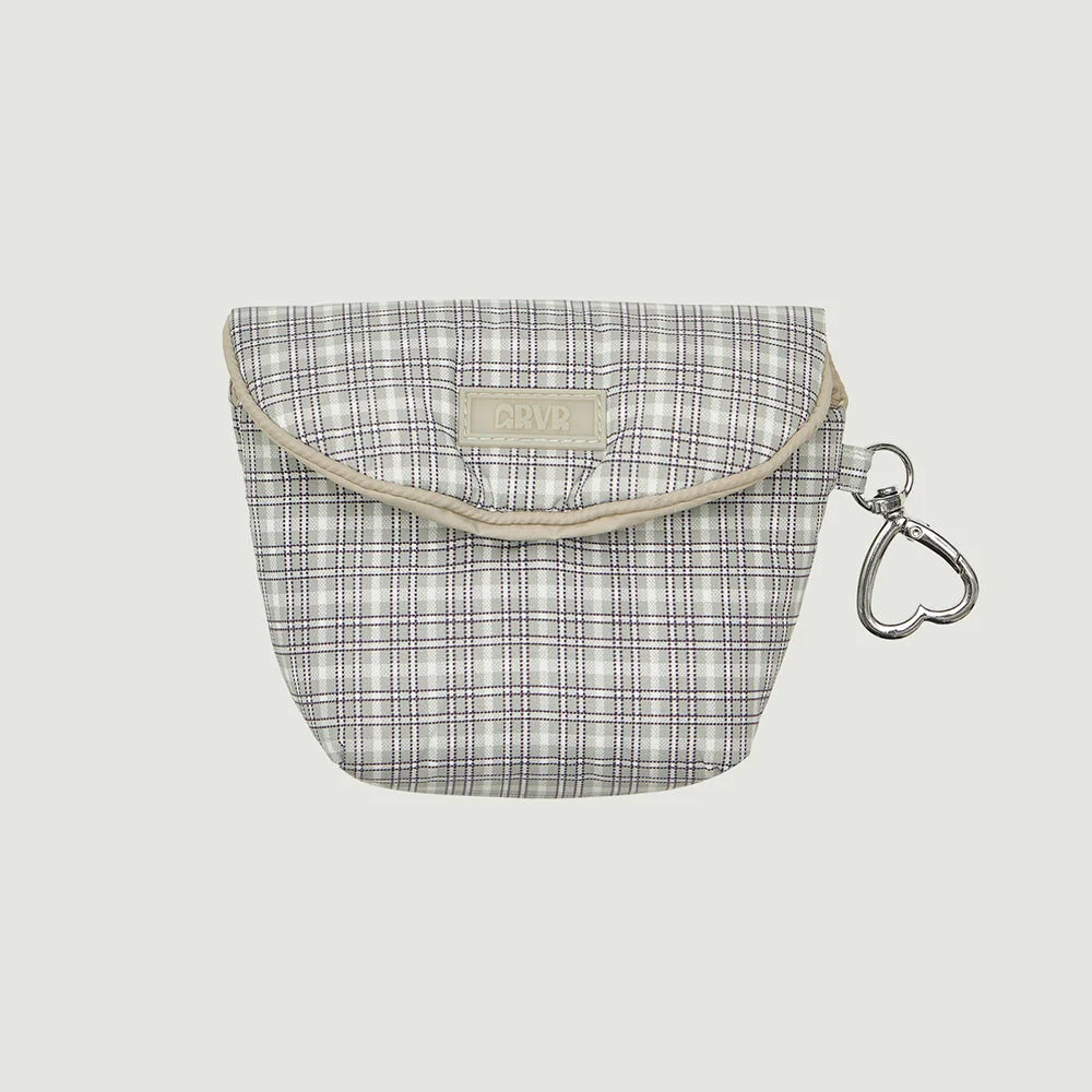 JUDY MINI POUCH (BEIGE CHECK)