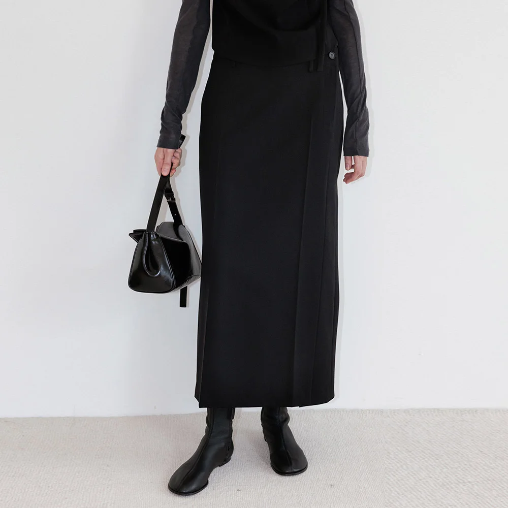 Asymetric H-line Long Skirt SW5AS330-10
