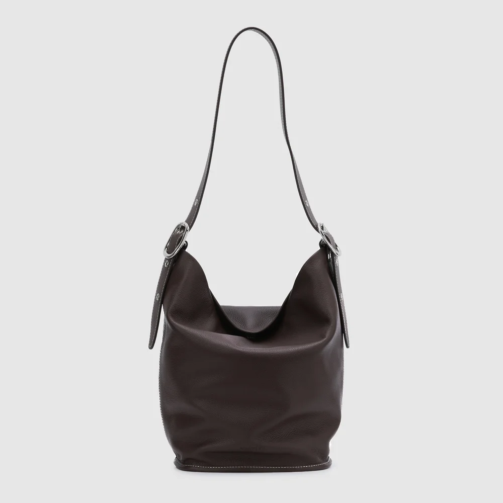 Mila bucket bag_dark brown(M/L)