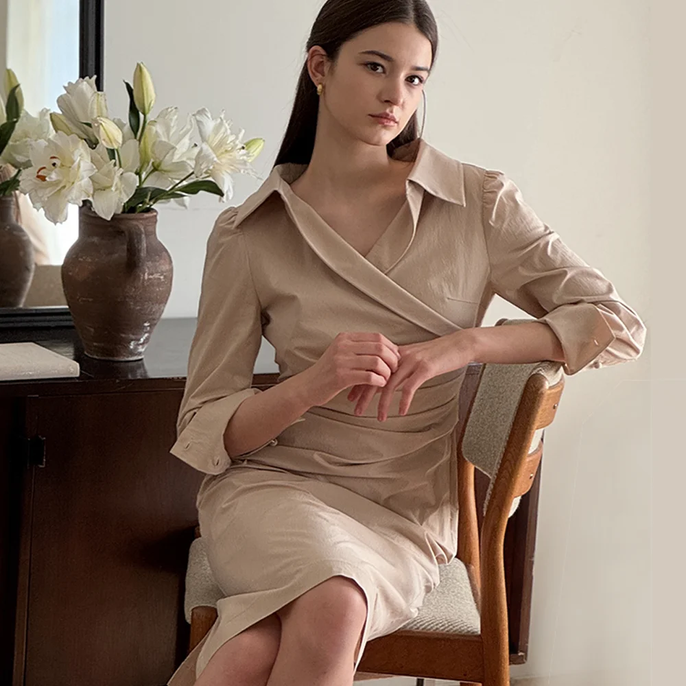 Lautre Signature Beige shirts dress