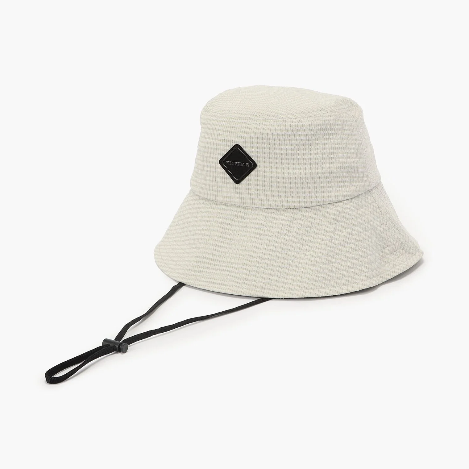WS SEERSUCKER CORD STRAP WIDE HAT_BEIGE