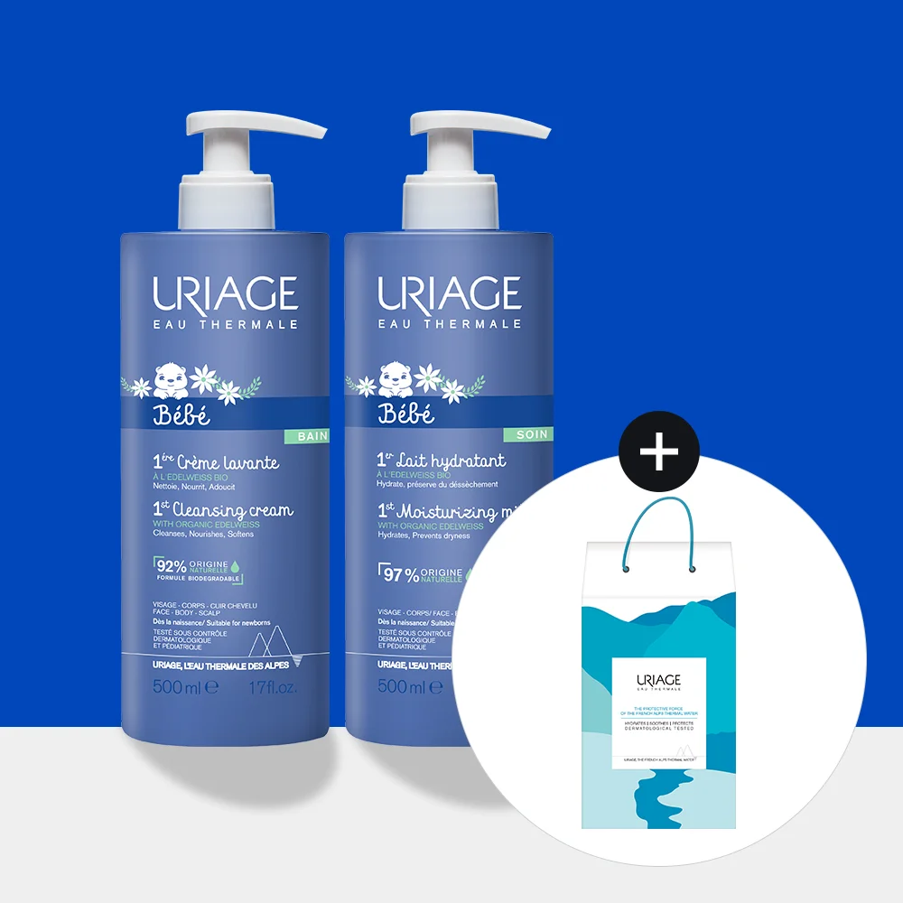 Uriage 嬰兒 禮品 套裝 (Bébé Premier Les 乳液 500ml+Bébé Crème La Vante 潔面乳 500ml)