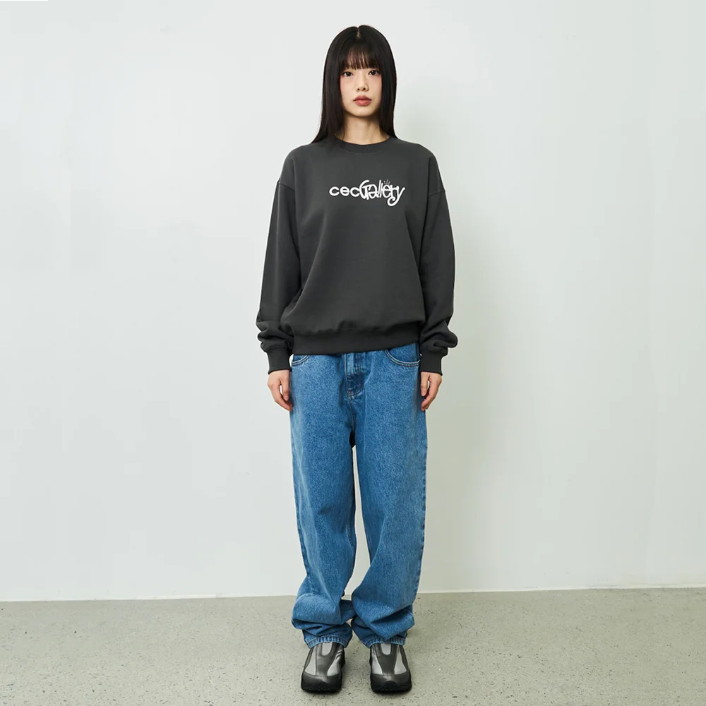 CEC GALLERY LOGO SWEATSHIRT(CHARCOAL/加絨)