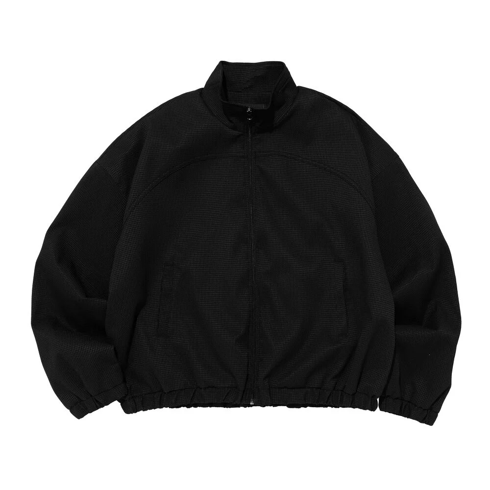 OVER CROP BLOUSON JACKET (BLACK)