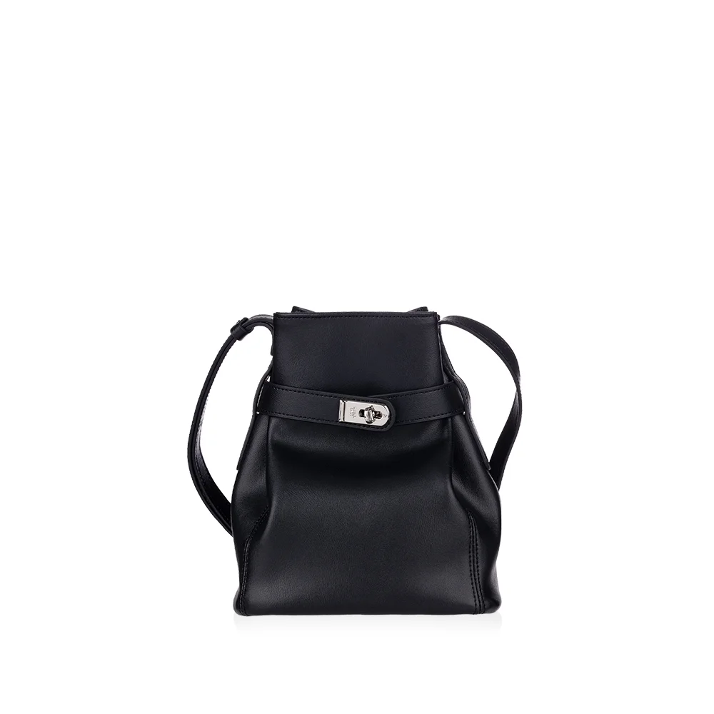 Mila Amulet Bucket Bag _Black