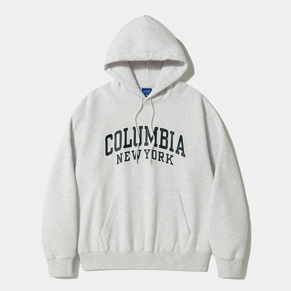 90S ARCH FLEECE HOODIE_LIGHT MELANGE