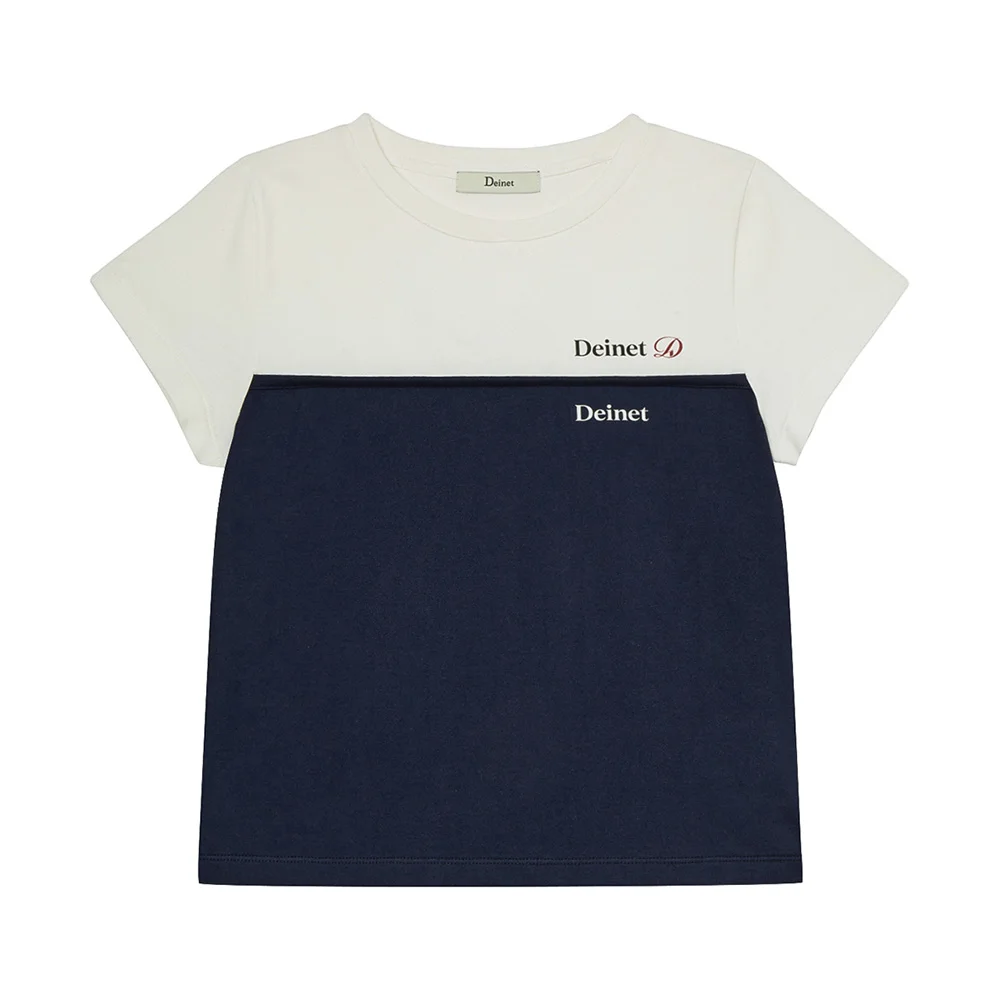 LAYERED CONTRAST T-SHIRT IN WHITE