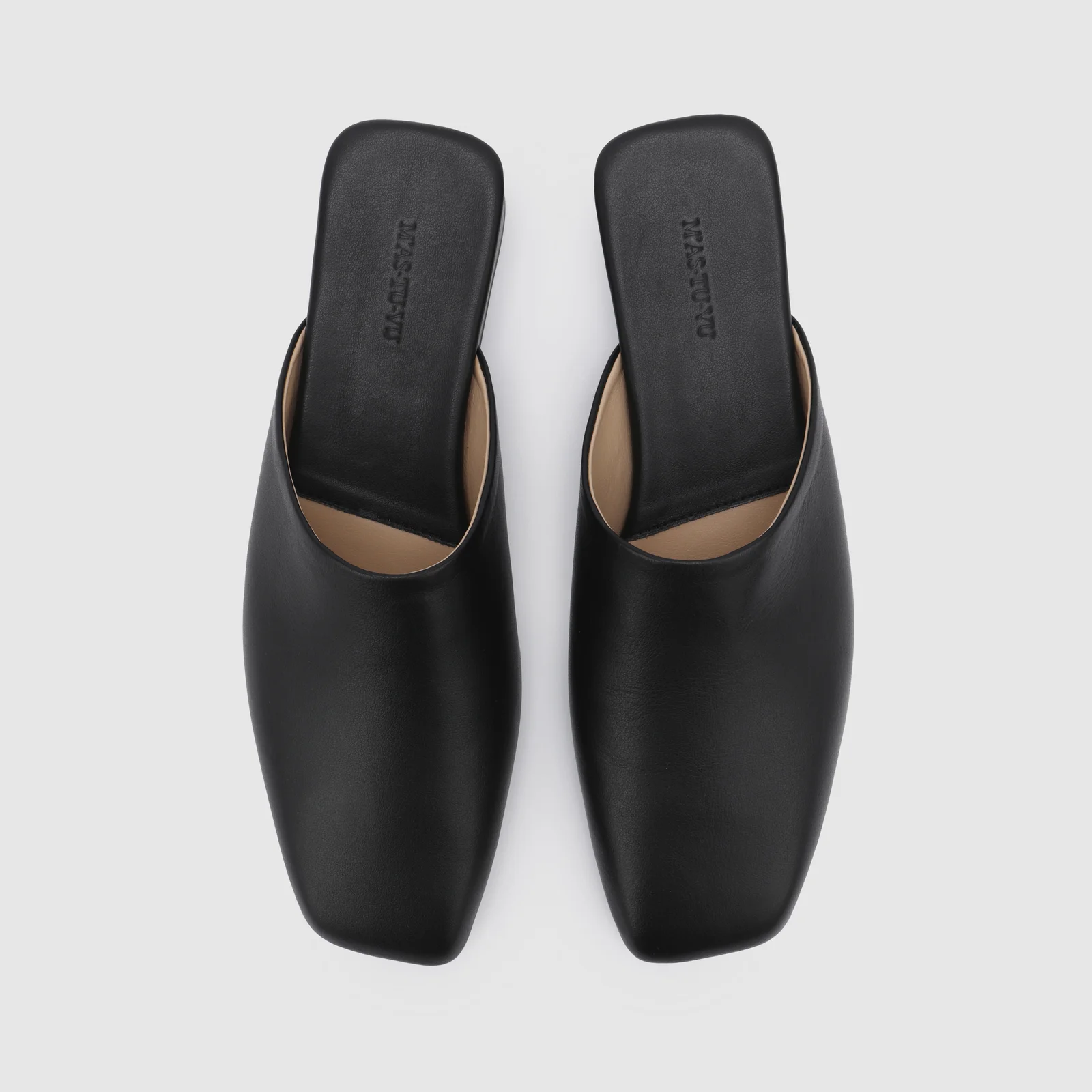 square toe mules(2cm/4cm)
