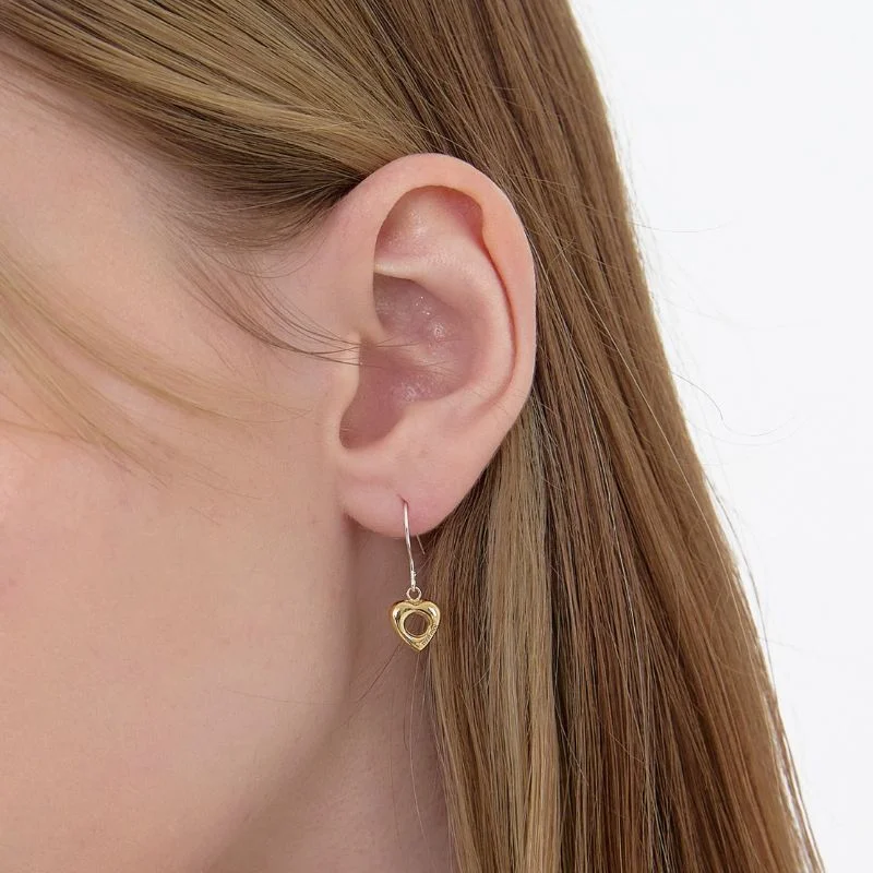Love hollow earrings_2 Colors