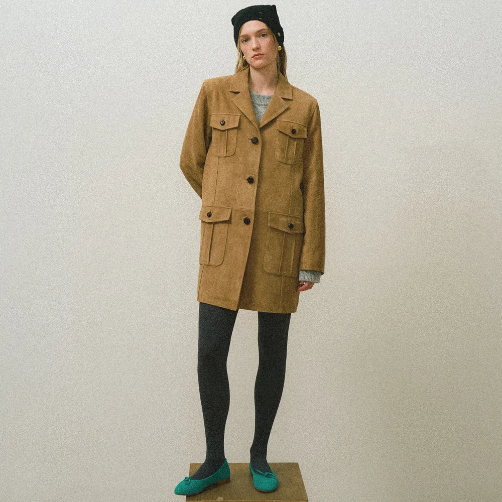Soboro nubuck coat Beige