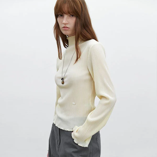 PLEATS JERSEY TEE (T-7166)