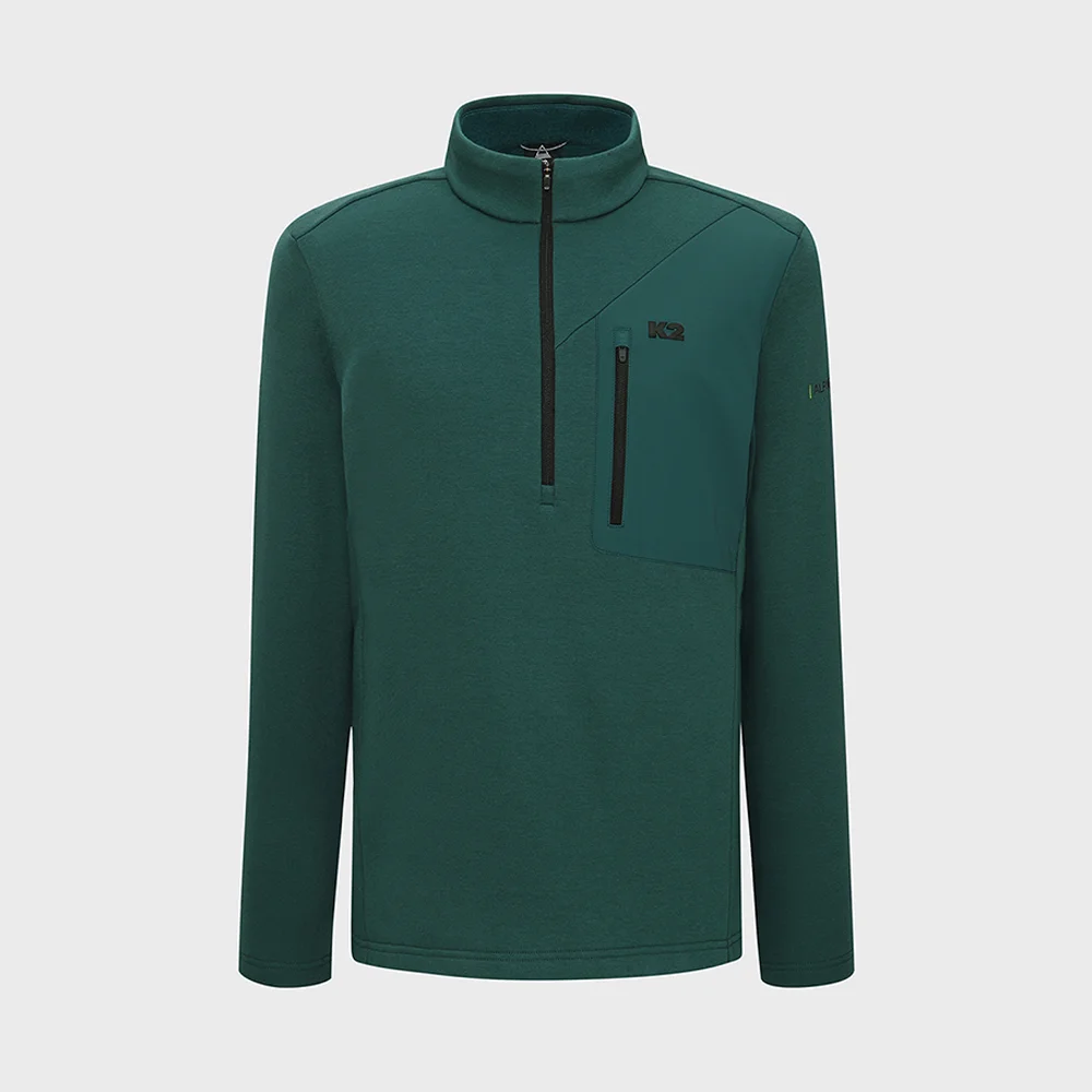 ALP Polartec Power Stretch 拉鏈 T恤_ALPINE GREEN_KMW252039K