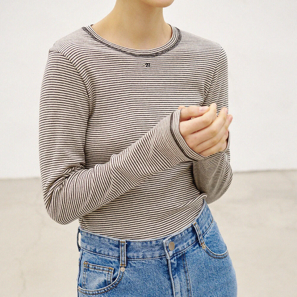 Carine Stripe T-shirt (White)