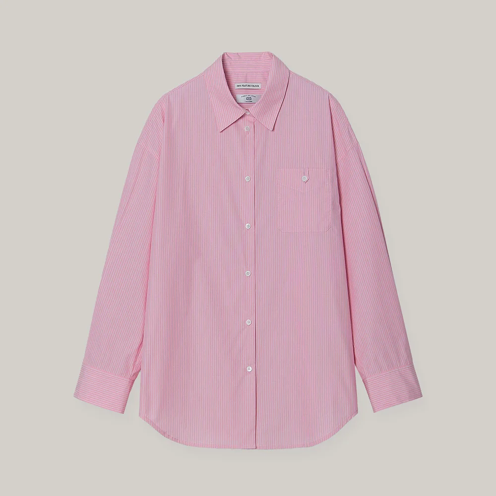 Over Stripe Shirt (pink)