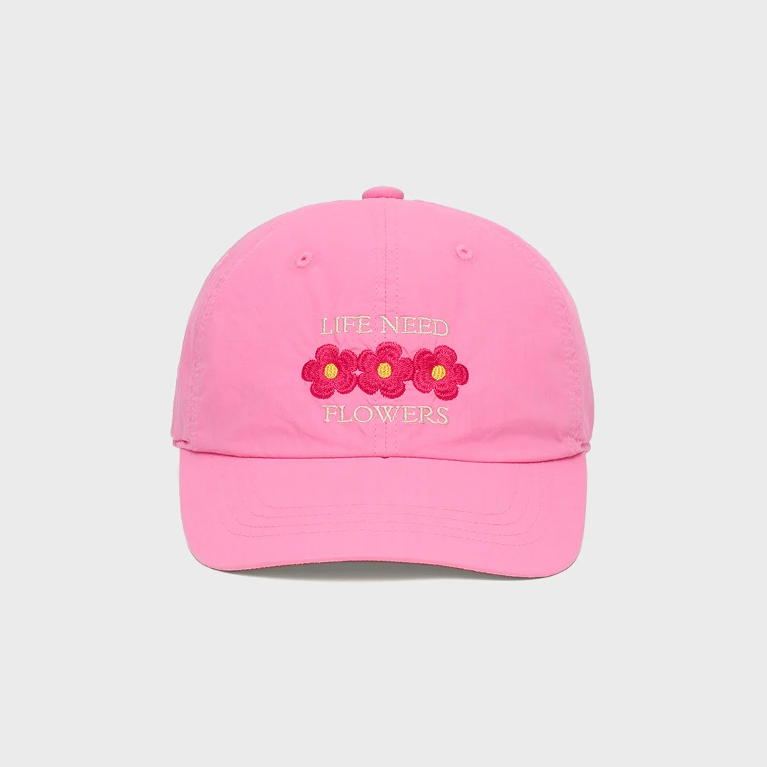 Flower Ball Cap (Pink)