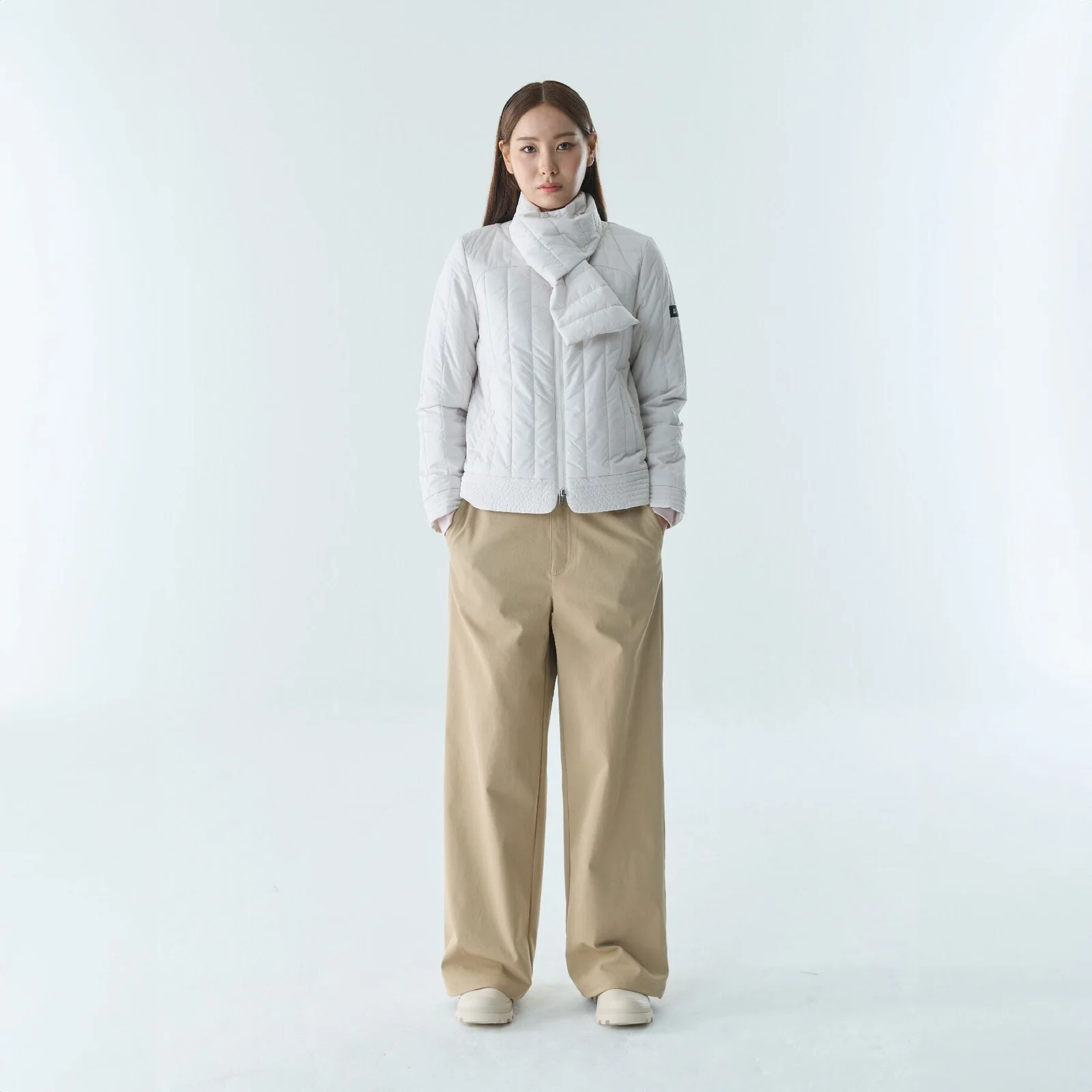 女裝 暖感 夾棉 羽絨外套 & 絲巾 AAW25WOUI002DUS
