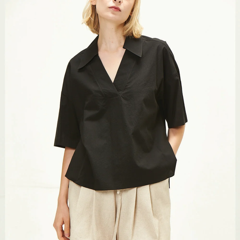 thin blouse(bk)