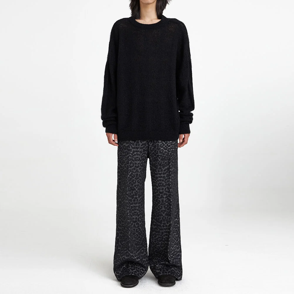 22FW Mohair Crew-neck Knit Black