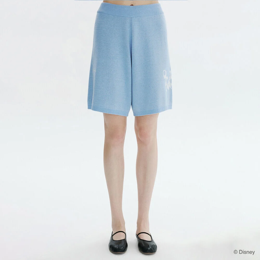 Graphic Jacquard Knit Pants (Light Blue)