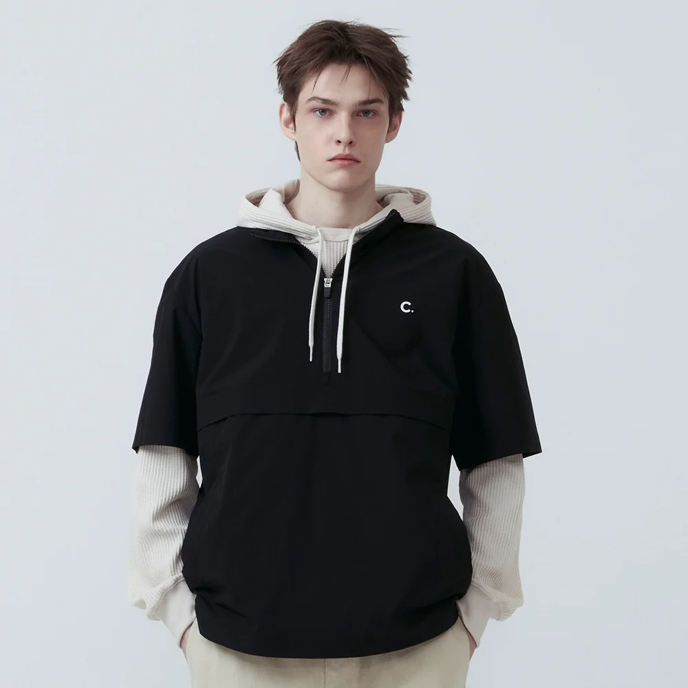 Short Sleeve Anorak_Men (Black)